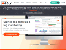 Tablet Screenshot of loggly.com